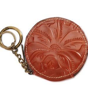 Patricia Nash Hand Tooled Leather Key/Coin  Pouch